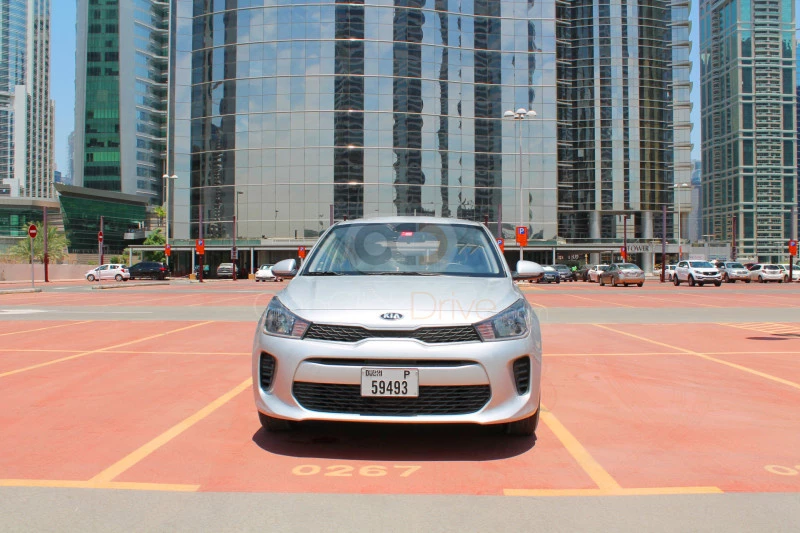 Silver Kia Rio Hatchback 2020 for rent in Dubai 4